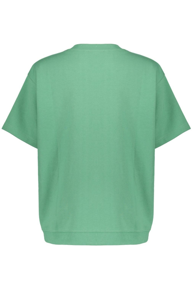OVERSIZED SWEATER MET KORTE MOUWEN 52383 21 000536 SAGE